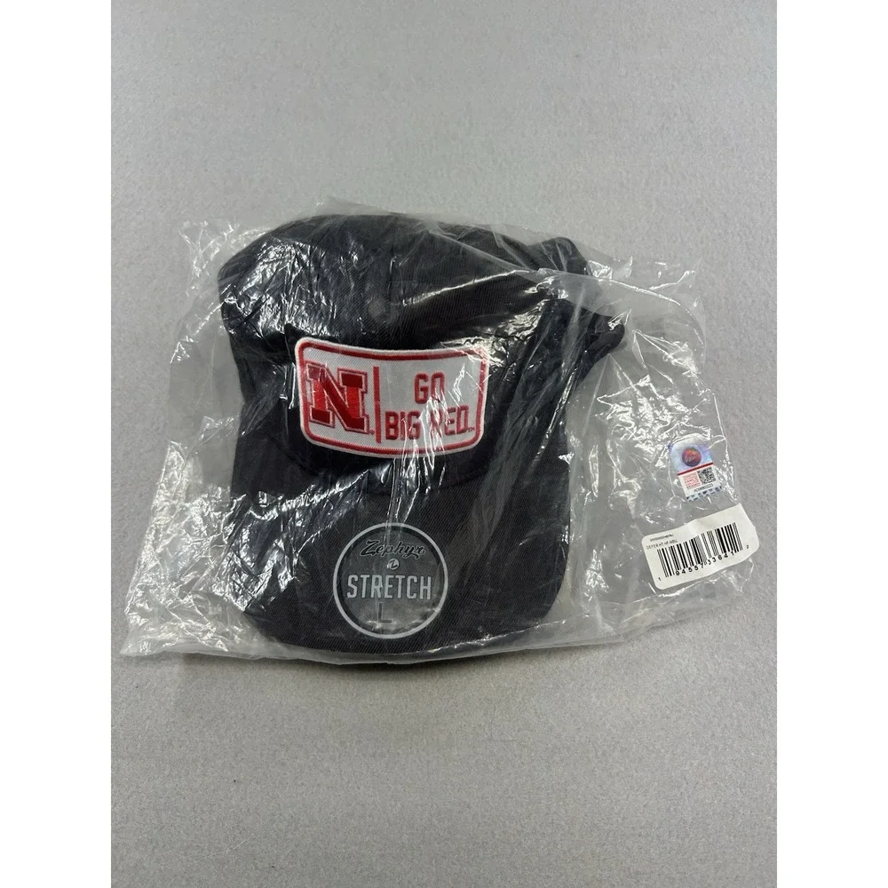 NWT Zephyr Nebraska Huskers NCAA  Go Big Red Stretch Large Hat Cap